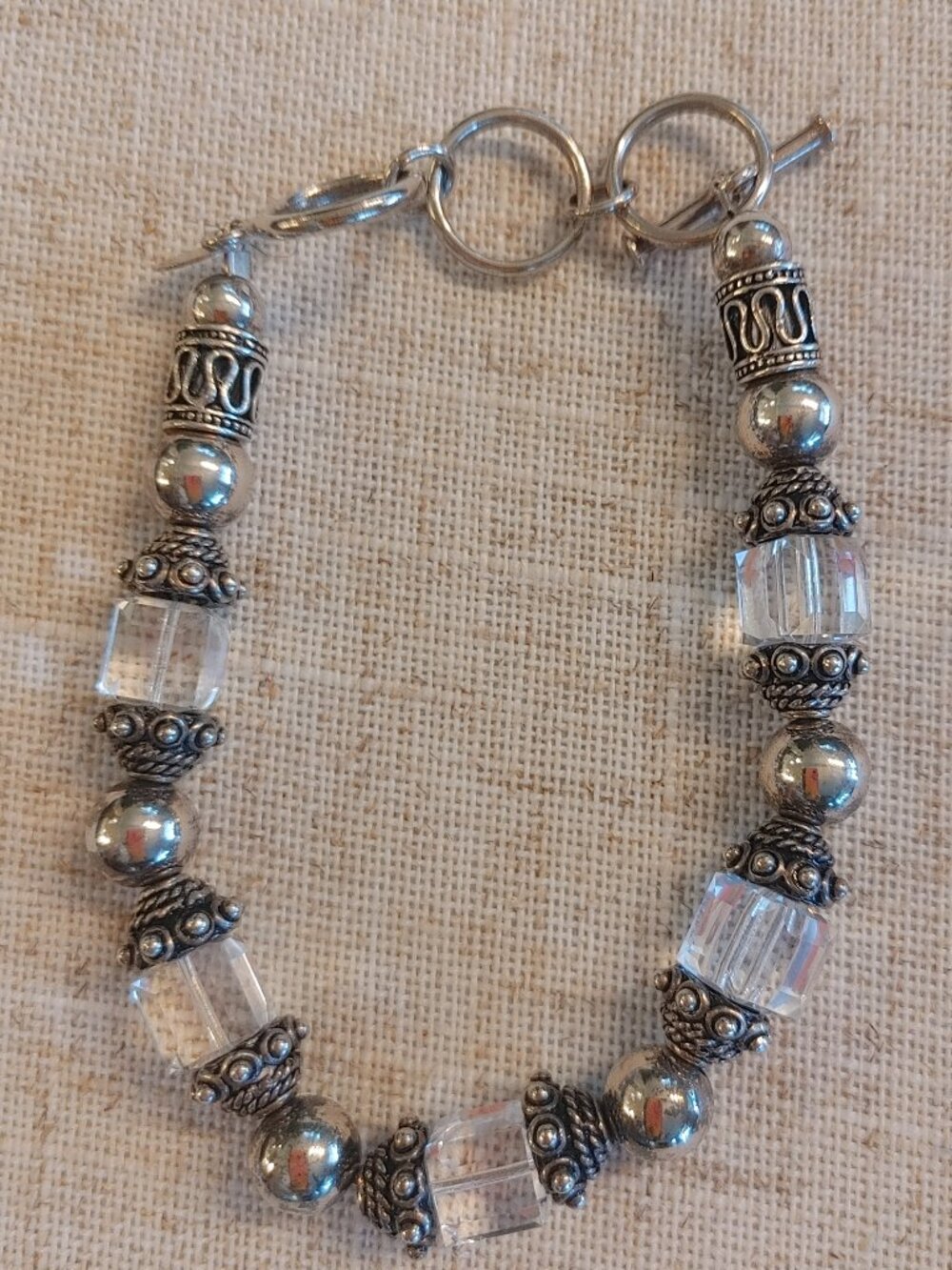 Retired Silpada B1147 Sterling Silver Swarovski Crystal Bracelet